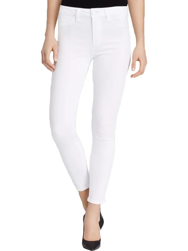 Hoxton Womens Mid-Rise Skinny Ankle Jeans