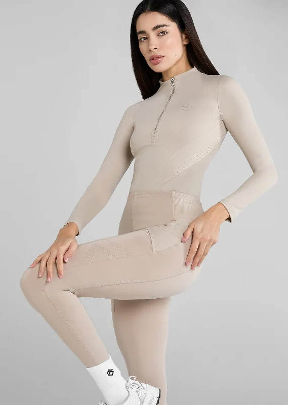 Beige Core Leggings