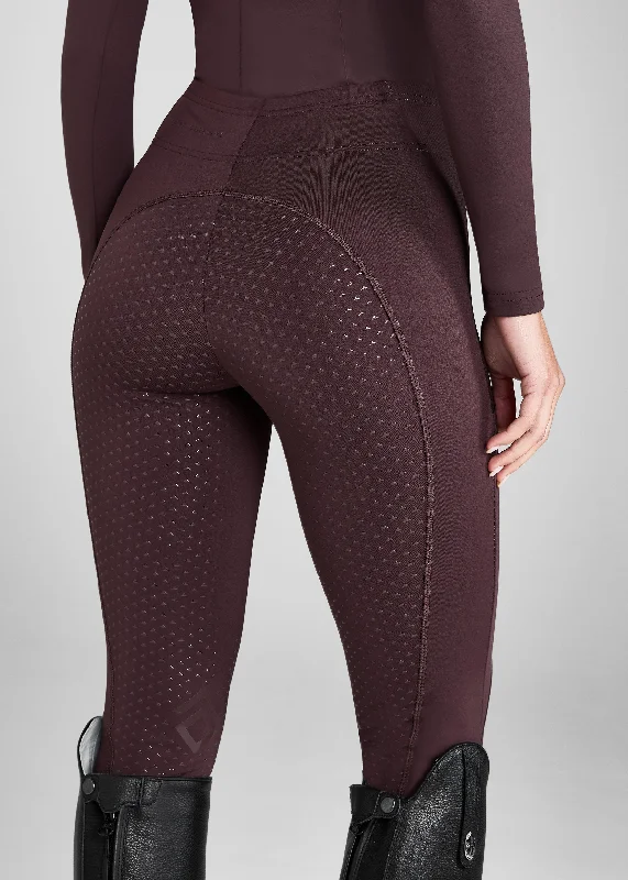 Deep Mauve Core Leggings Full Seat