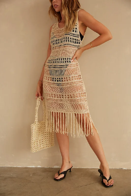 Waikiki Crochet Midi Dress