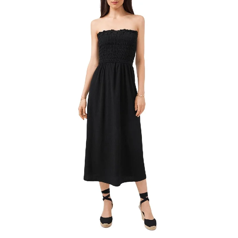 1.State Womens   Strapless Smocked Maxi Dress