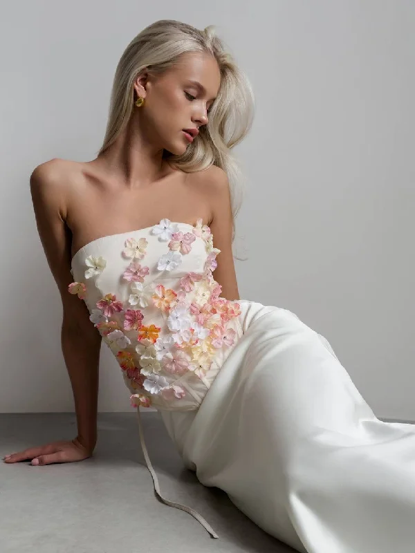 Floral Strapless Corset