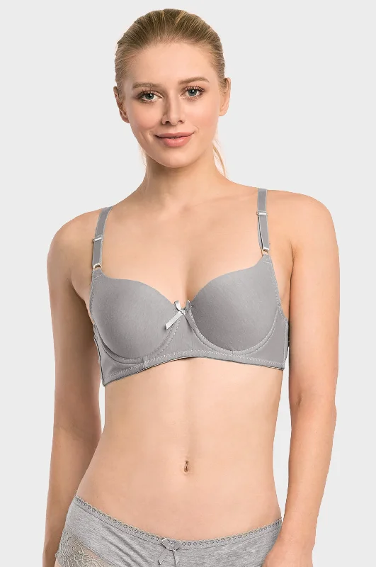 MAMIA LADIES PLAIN COTTON BRA (BR4208P6)