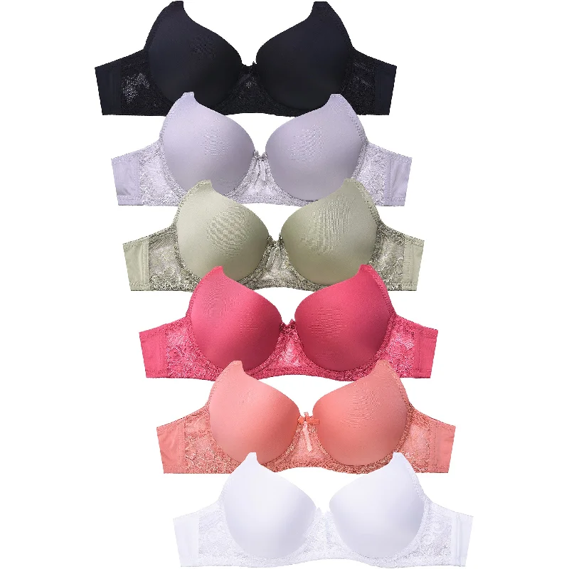 MAMIA LADIES PLAIN LACE BRA (BR4407PL)